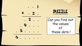 A Beautiful Multiplication Puzzle || Only For Genius minds screenshot 1