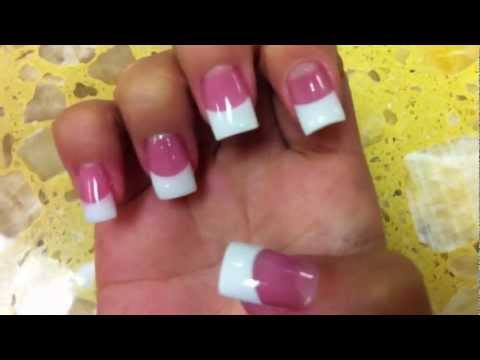 White natural & By diy  acrylic Pink  Nails Complete Acrylic Tutorial.  Step. Step for Of beginners nails Promise