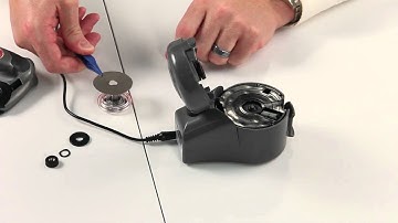 Sharpening a rotary blade with the TrueSharp | OUTDATED see https://youtu.be/GPnZ0IK5P44.