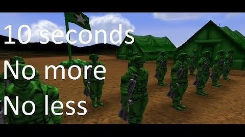 How to beat Campaign Mission 1 in 10 seconds! | Army Men RTS (no commentary)