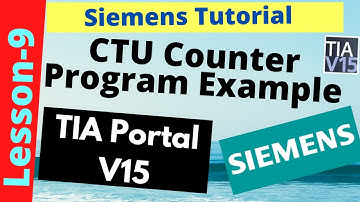 Siemens PLC Programming Tutorial || CTU Counter Program Example || TIA Portal