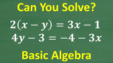 Watch me solve a 2 Variable LINEAR SYSTEM – Can You Solve This Algebra Problem?