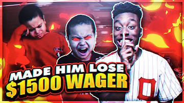 I TROLLED A 9YR OLD KID AND MADE HIM LOSE $1500! Ft. MindOfRez | NBA2K18