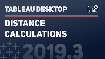 How to use the Distance calculations in Tableau Desktop 2019.4 and newer.
