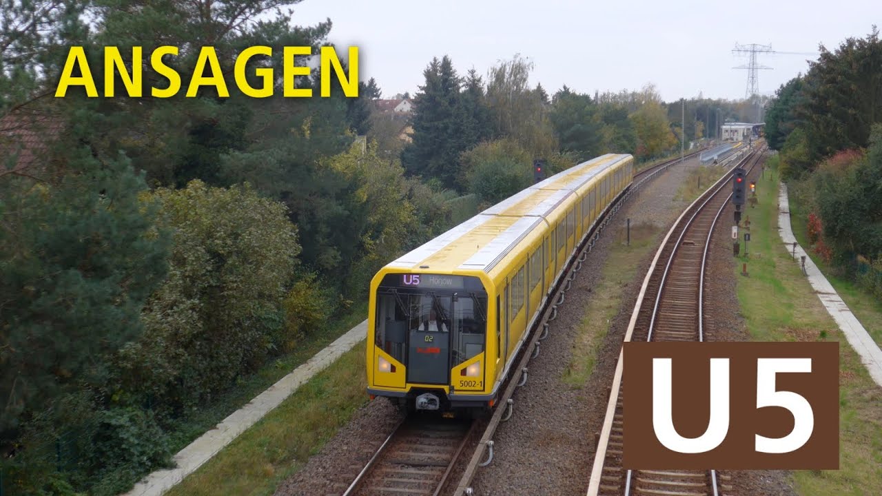 [U-Bahn Berlin] neue Ansagen der U5 Hönow - Hauptbahnhof (Reupload)