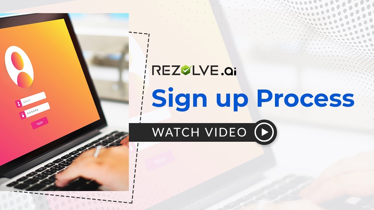 Rezolve ai: Sign up Process - YouTube