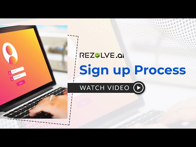 Rezolve ai: Sign up Process