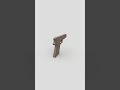 3d model - Wooden Toy Gun 2 #shorts