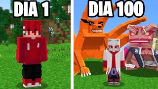 SOBREVIVI 100 DIAS NO MINECRAFT NARUTO - O FILME