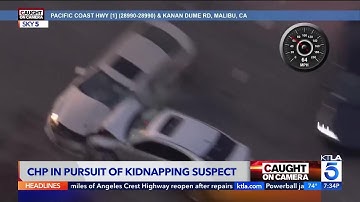 Pursuit of Kidnapping, Carjacking Suspect Ends in Violent Crash - Caught on Camera