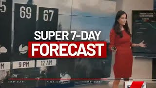 Super 7-Day Forecast: Heavy rain crossing north Georgia near Lake Lanier