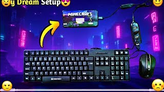 MY DREAM GAMING SETUP || FIRST TIME PLAYING MINECRAFT WITH KEYBOARD AND MOUSE😘🥰