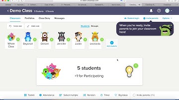 Screencast of ClassDojo