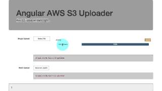 Angular AWS S3 Uploader demo