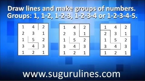 Sudoku variant: try www.sugurulines.com