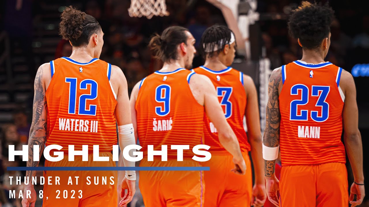 OKC Thunder at Phoenix Suns Game Highlights March 8, 2023 YouTube