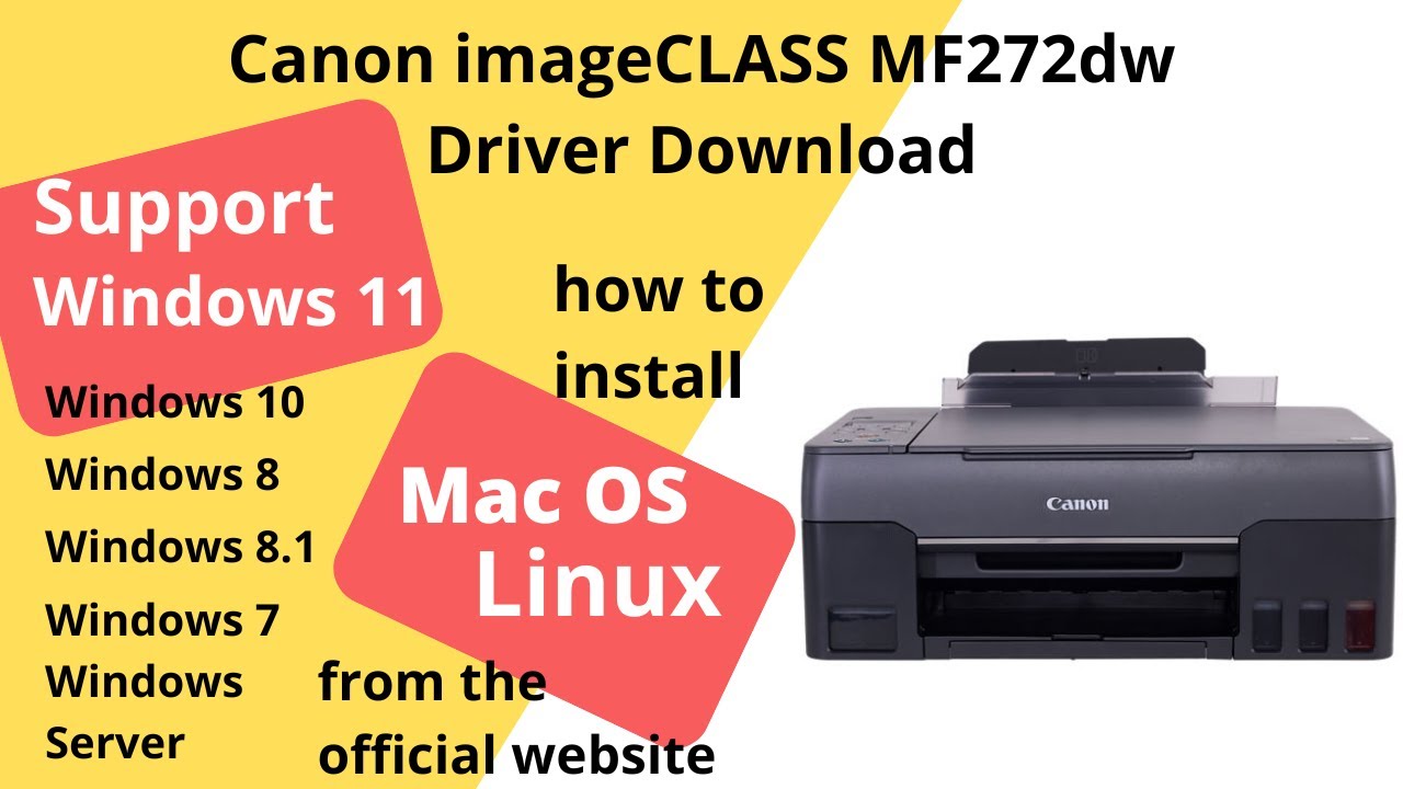 Canon imageCLASS MF272dw Driver Download and Setup Windows 11 Windows 10, Mac 14, Mac 13