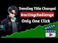 How to Change Shorts title in one click | Change all shorts title || YouTube shorts title Change