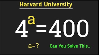 A nice exponantial problem || japnese Olympiad maths question||4^a=400||a=||