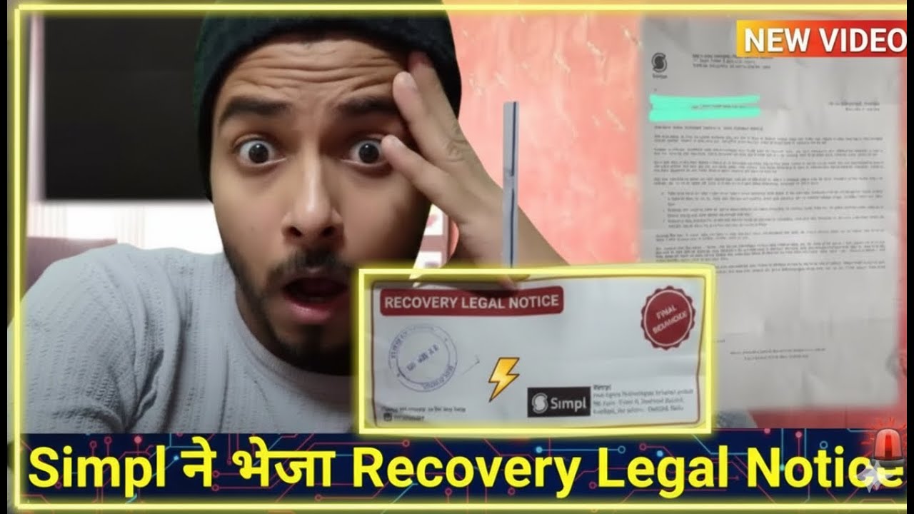 Simpl Pay Later Recovery Legal Notice ya Demand Notice mila hai?