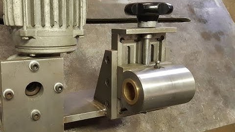 Keyway cutting electric tool on lathe, Utensile elettrico per taglio di chiavetta al tornio PART 2