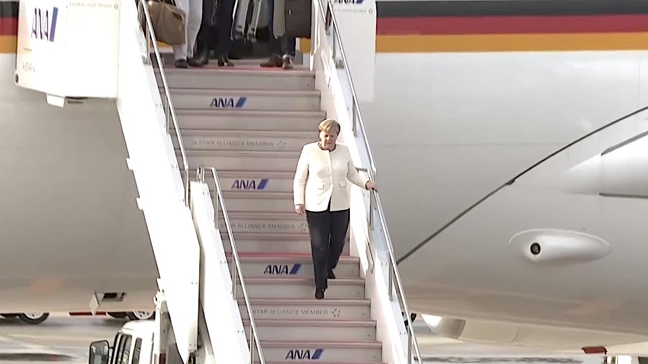 28.06.2019 - Landung Angela Merkel - G20 Japan