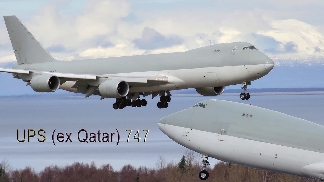 UPS' Ex Qatar 747 in action in Anchorage