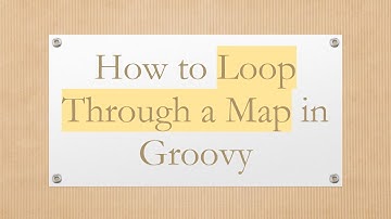 How to Loop Through a Map in Groovy