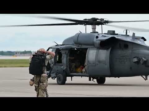 US Air Force SAEC last HH-60G Pave Hawk flight