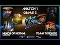 Nekos of korhal vs team toronto  match 1 game 3 direct strike 3v3 cmdr tournament