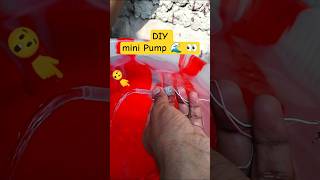 Diy mini pump using dc motor 🌊😲 || #new #experiment #viral #yt #short #vlog #trend #ytshorts #top