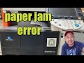 KONICA MINOLTA BIZHUB 283 HOW TO FIX PAPER JAM / CLEARING A PAPER JAM / DOCUMENT FEEDER