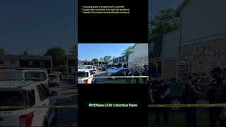Columbus police are searching for a juvenile suspect after a shooting at an east-side apartment comp