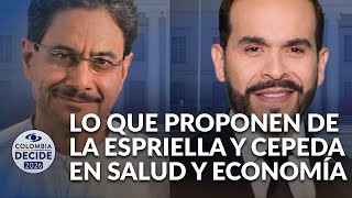 Elecciones 2026: las propuestas de Cepeda y De la Espriella en materia de salud y finanzas públicas