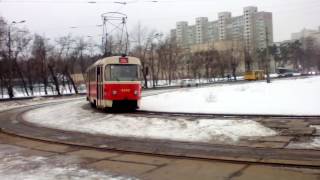 видео: Трамвай Киева маршрут 28Д с кабины водителя/ Kiev Tram route 28d with the driver's cab картинка: Трамвай Киева маршрут 28Д с кабины водителя/ Kiev Tram route 28d with the driver's cab