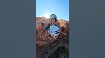 How many curse words do you count during this Tandem BASE jump? #youtubeshorts #funny #reaction #no