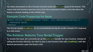 How to Fix the Infinity Loop in Your React Modal Implementation