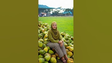 Satisfying Coconut Cutting | ASMR Sharp Knife in Action