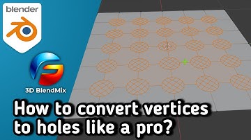 How to convert vertices to holes like a pro in blender
