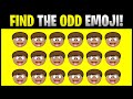FIND THE ODD EMOJI! O15010 Find the Difference Spot the Difference Emoji Puzzles PLO