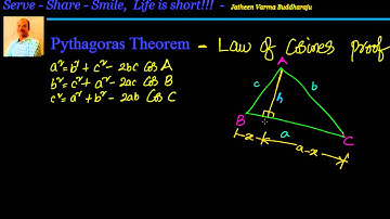 Law of Cosines : Proof by Pythagorean Theorem