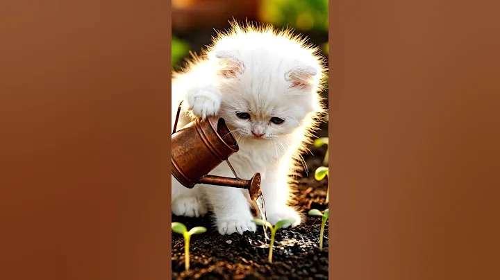 Video 11384911: adorable white munchkin cats, long haired munchkin, munchkin mother cat, beautiful munchkin, adorable kitten, cat garden, kittens growing, farm