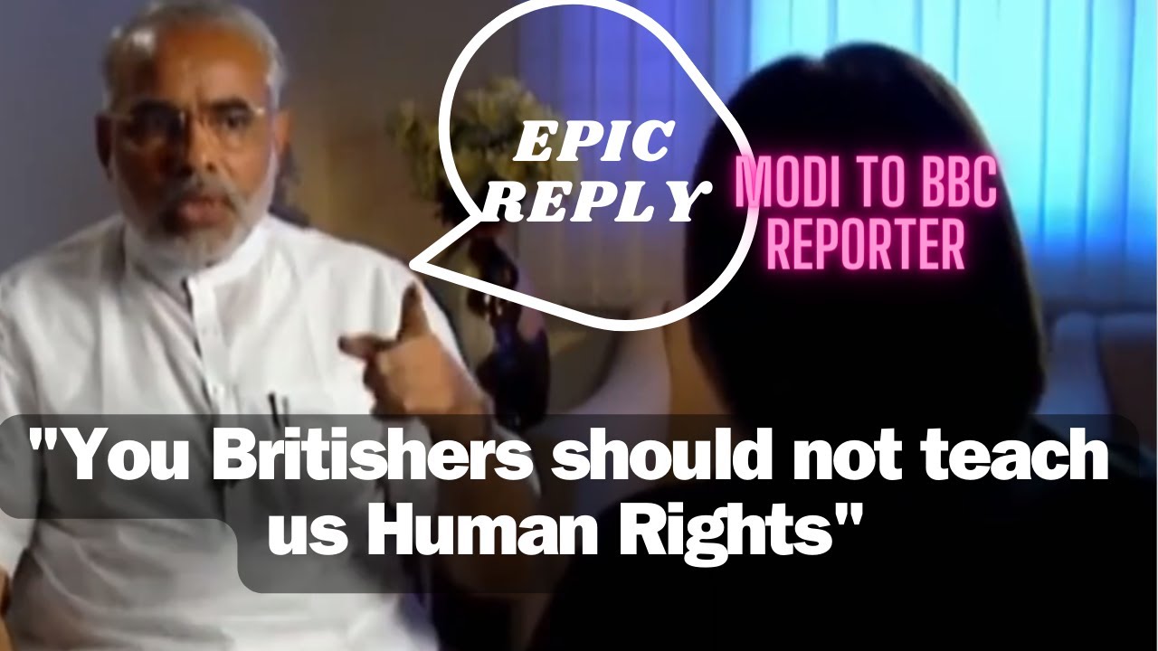 PM Modi's Reply | Britishers should not teach us Human Rights | B.B.C propaganda