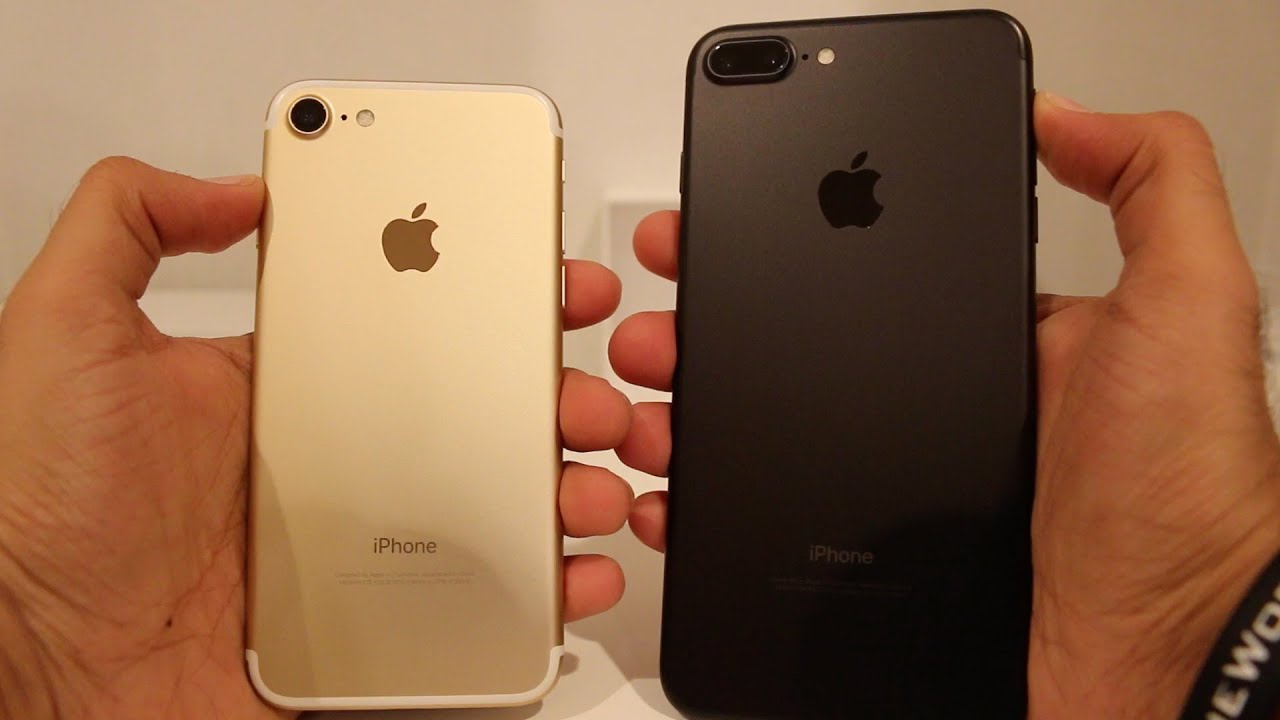 Iphone 7 Gold And Iphone 7 Plus Black Unboxing Youtube