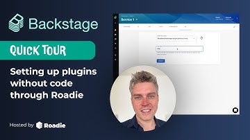 Spotify Backstage:  no-code plugin set up through Roadie