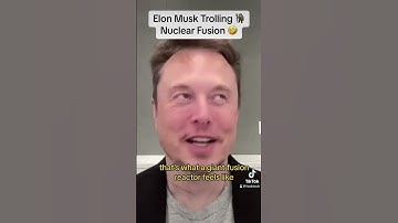 Elon Musk Trolling 🧌Nuclear Fusion 🤣 #elonmusk #troll #nuclear #energy #interview