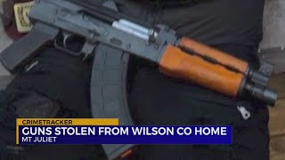 Guns stolen from Wilson County home