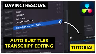 Revolutionise Your Edits: DaVinci's Game-Changing Auto Subtitles!