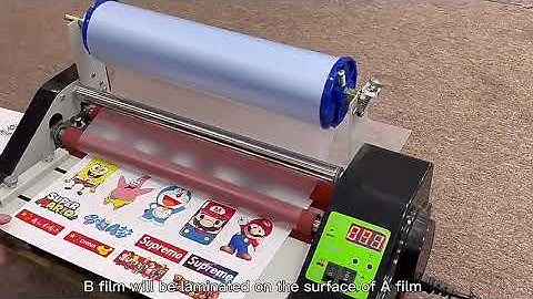 A3 Laminator Roll To Roll Hot Cold Transfer Pet Film A b Film Laminating Machine For Uv Dtf Printer