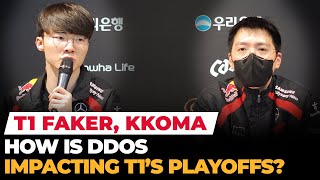 Faker explains how 🤖DDOS🤖 impacts T1; are things being fixed?